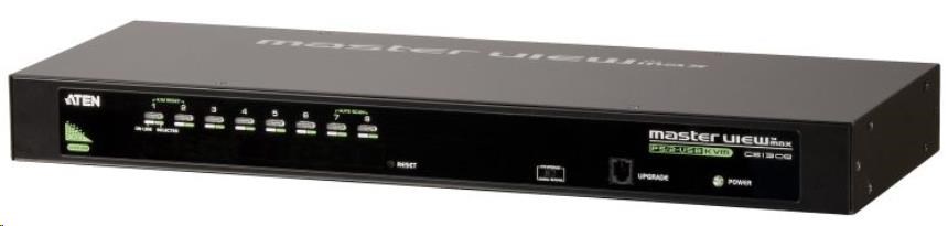 ATEN 8-port KVM PS/2+USB, OSD, rack 19", kombo konzole