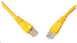 Solarix Patch kabel CAT5E UTP PVC 0,5m žlutý snag-proof C5E-114YE-0,5MB
