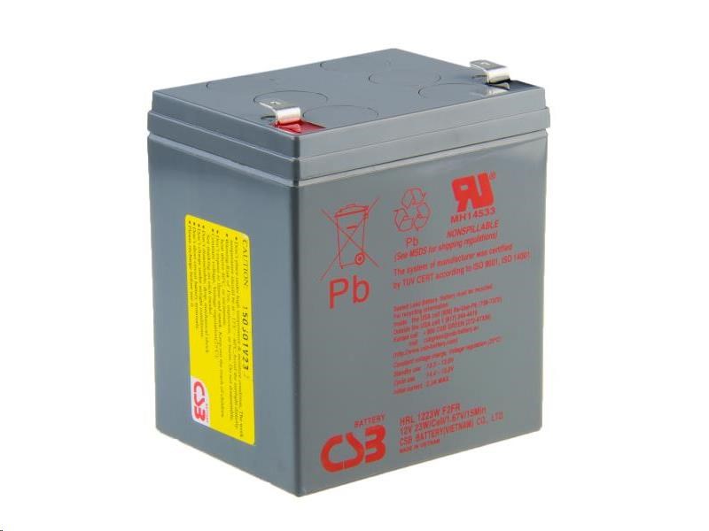 CSB 12V 5,5Ah olověný akumulátor HighRate (8 let) F2 (HRL1223WF2)