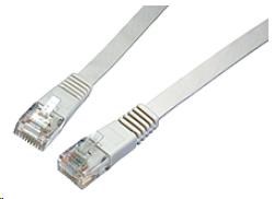 Solarix Patch kabel plochý CAT6 UTP LSOH 3m šedý non-snag-proof C6-111GY-3MB