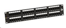Solarix Patch panel 48 x RJ45 CAT6 UTP 350 MHz černý 2U SX48-6-UTP-BK