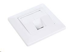 Solarix Zásuvka modulární pro 1 keystone pod omítku bílá SX9-1-0-WH