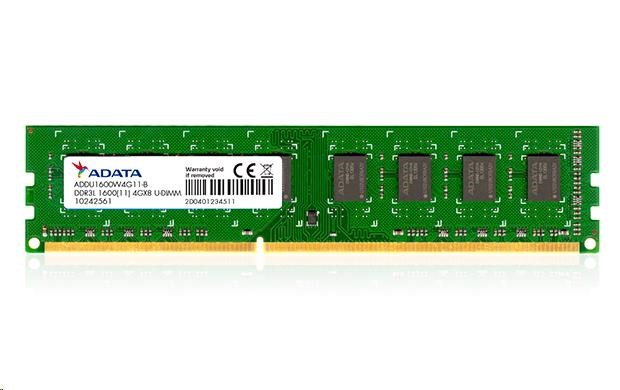 DIMM DDR3L 8GB 1600MHz CL11 ADATA Premier memory, 512x8, Single