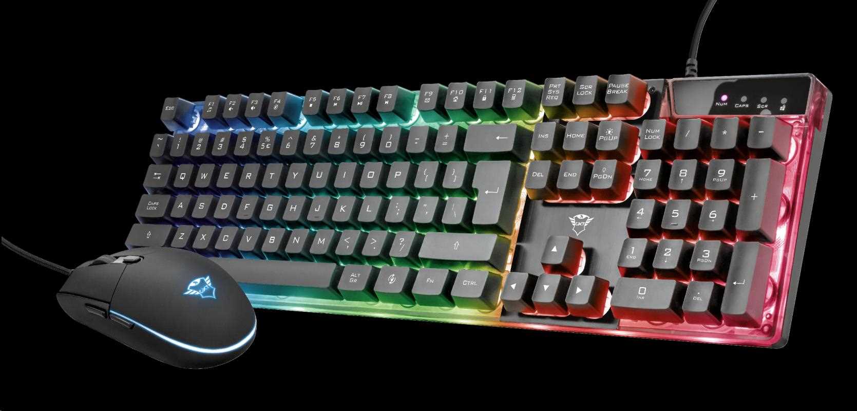 TRUST set klávesnice + myš GXT 838 Azor Gaming Combo CZ/SK