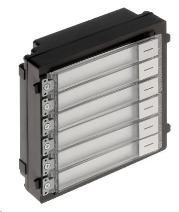 HIKVISION DS-KD-KK, Modul interkomu se 6 tlačítky