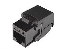 Solarix Samořezný keystone CAT6 UTP RJ45 černý SXKJ-6-UTP-BK-SA