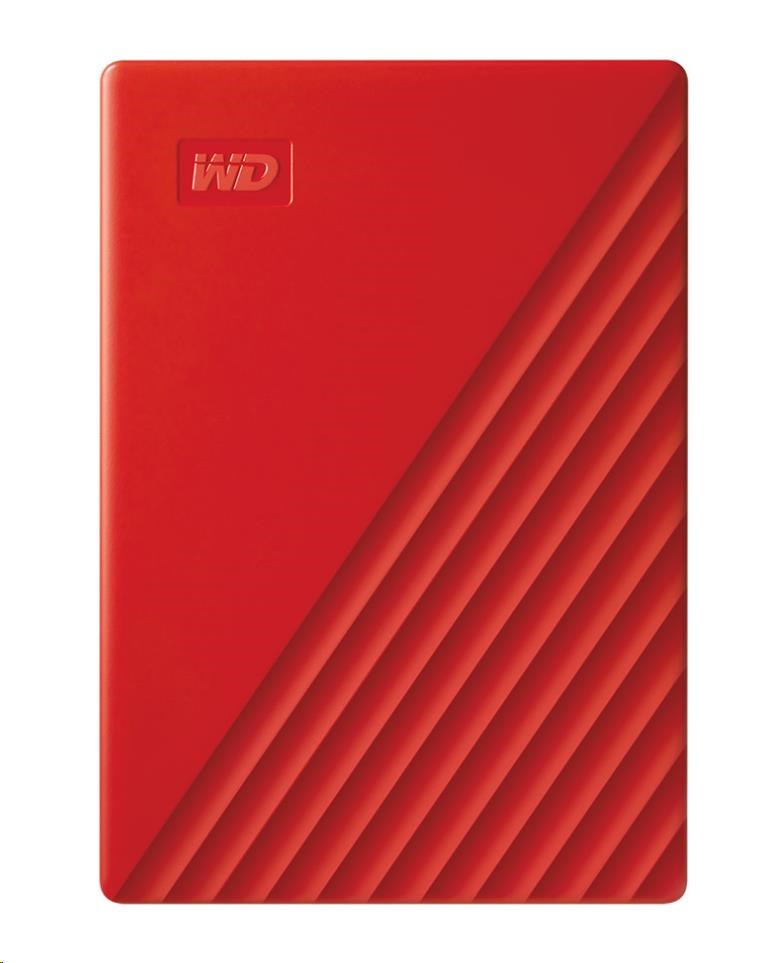 WD My Passport Portable 4TB, Externí HDD, USB 3.0, červená