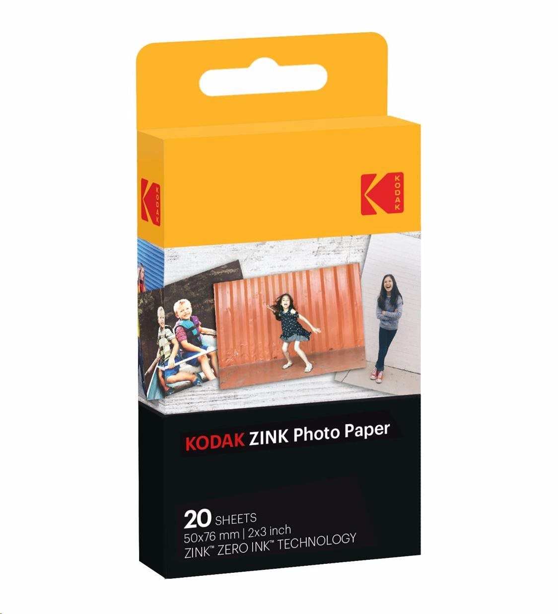 Kodak Zink - fotografický papír 2x3 20-pack