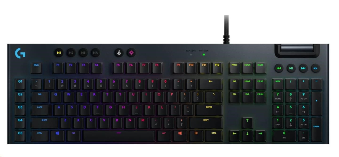 Logitech Keyboard G815, Mechanical Gaming, Lightsync RGB,Tacticle, US