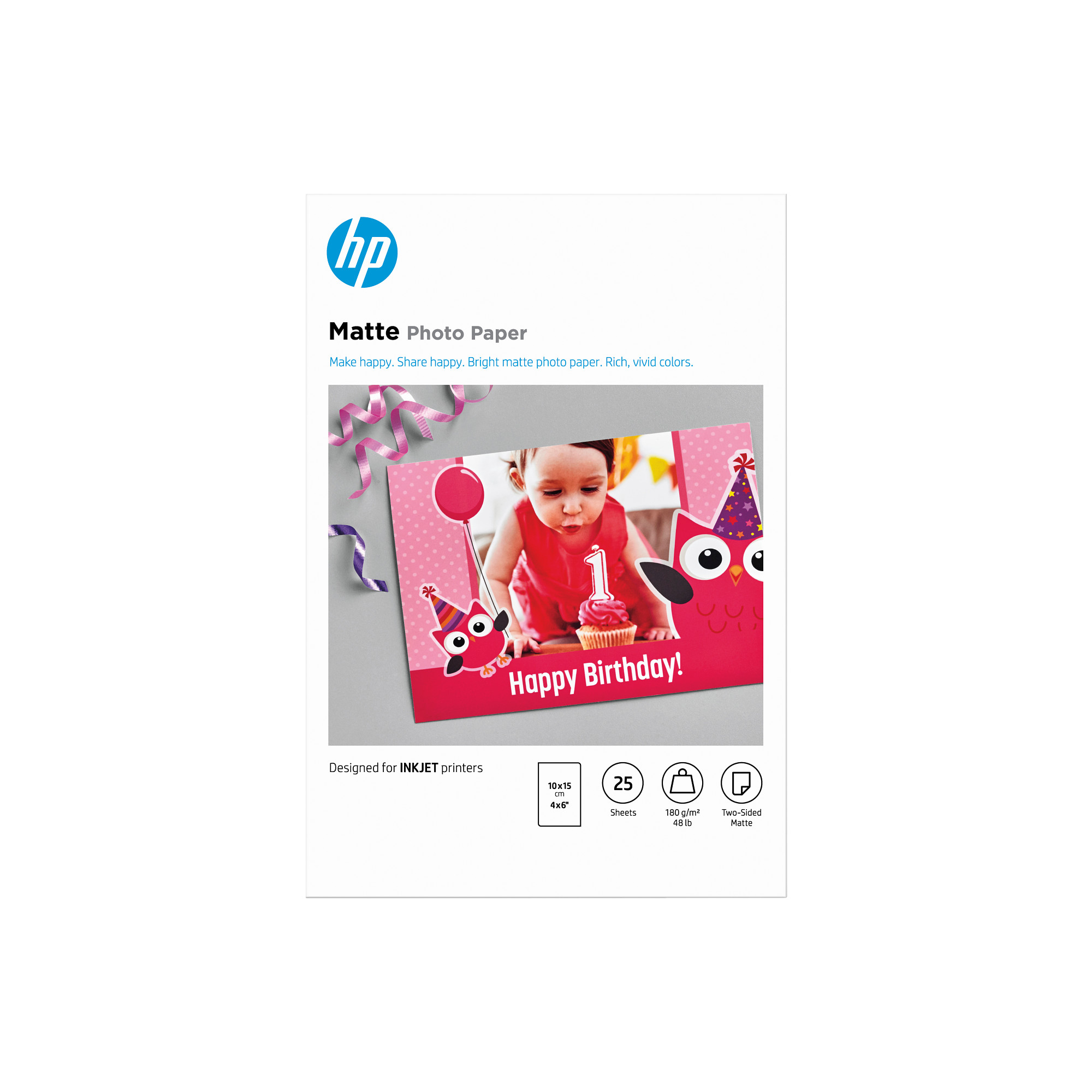 HP Matte FSC Photo Paper 4x6 25 sheets