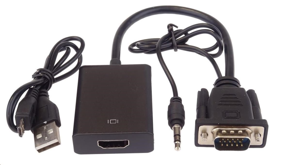 PREMIUMCORD VGA+audio elektronický konvertor na rozhraní HDMI FULL HD 1080p