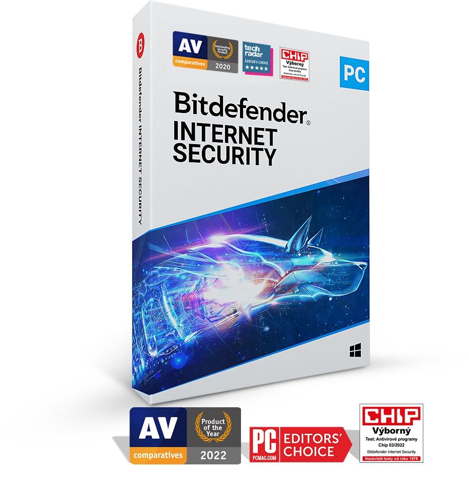 Bitdefender Internet Security - 1PC na 1 rok - elektronická licence do emailu