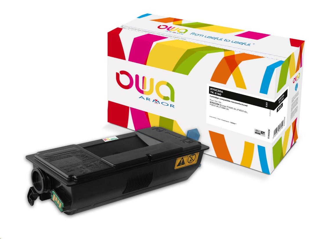 OWA Armor toner pro Kyocera ECOSYS P 3045 dn, P 3050 dn, P 3055 dn, P 3060 dn (TK3160), černá/black, 12500 str
