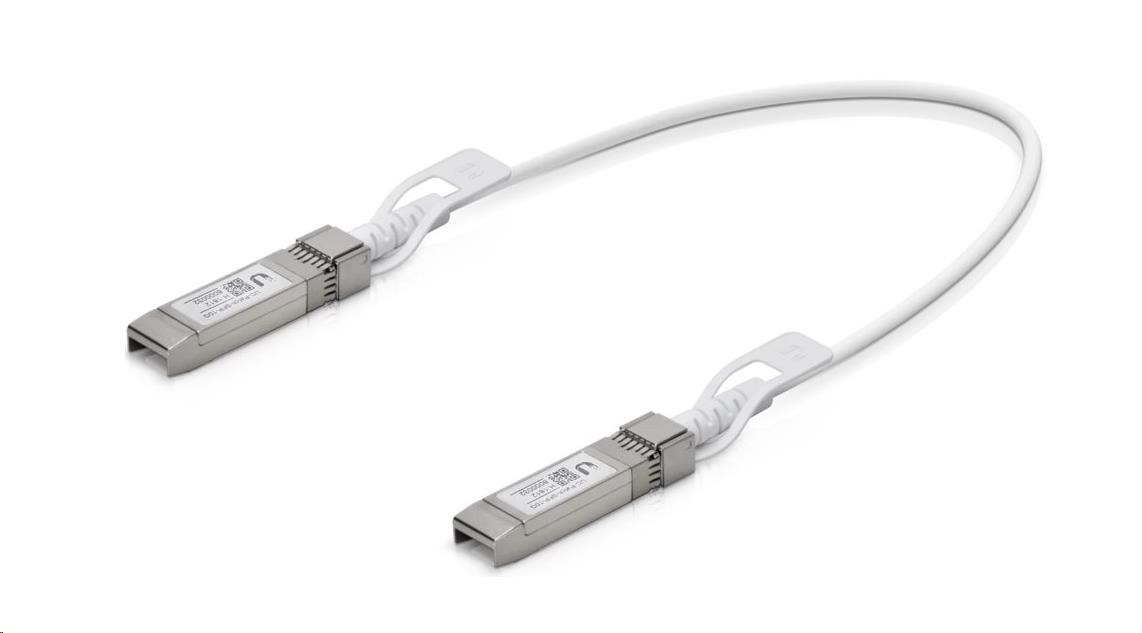 UBNT UC-DAC-SFP+, Direct Attach Cable Patch Cable, SFP/SFP+DAC, 1G/10G, bílý, 0,5m