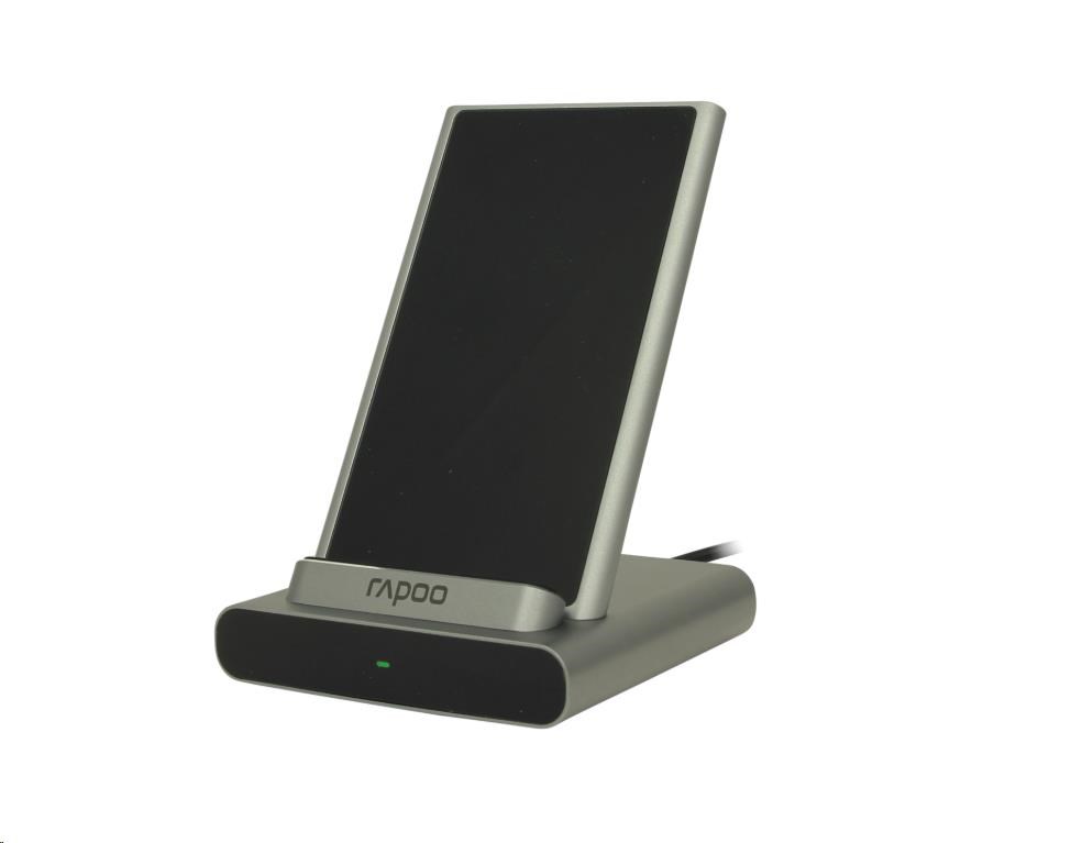 RAPOO nabíjecí stojan XC350 Wireless Charging Stand Silver
