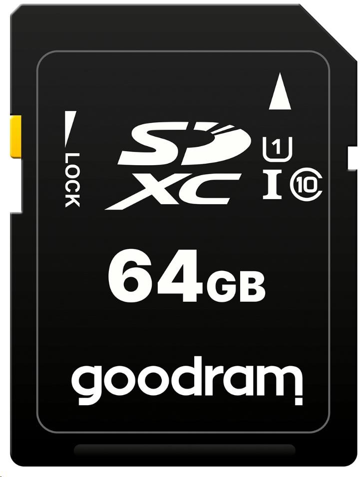 GOODRAM SDXC karta 64GB (R:100/W:10 MB/s) UHS-I Class 10