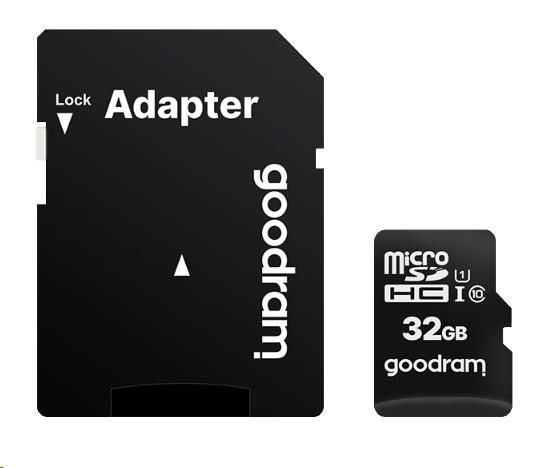 GOODRAM MicroSDHC karta 32GB M1AA, UHS-I Class 10, U1 + adaptér