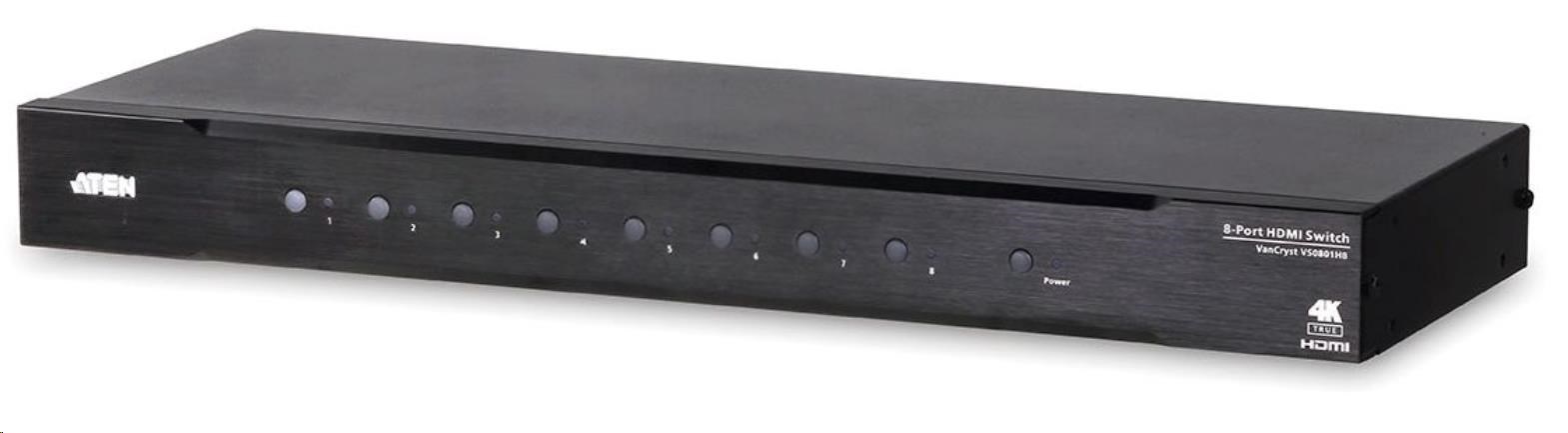 ATEN 8 port HDMI 4K true video switch, DO, RS-232