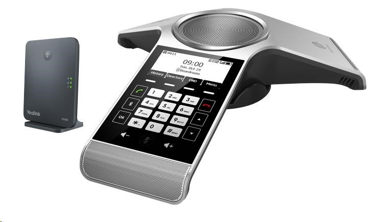 Yealink CP930W-Base IP DECT báze + konferenční tel., 3,1" 248x120 LCD, Bluetooth, 1x microUSB, 1x microSD
