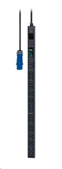 APC Easy PDU, Metered, Zero U, 11kW, 230V, (21)C13 & (3)C19, IEC 309 16A 3P+N+E (1.98m) (3PH)