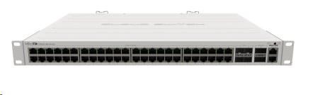 MikroTik Cloud Router Switch CRS354-48G-4S+2Q+RM, 650MHz CPU, 64MB, 1x10/100, 48xGLAN, 4xSFP+, 2xQSFP, vč. L5