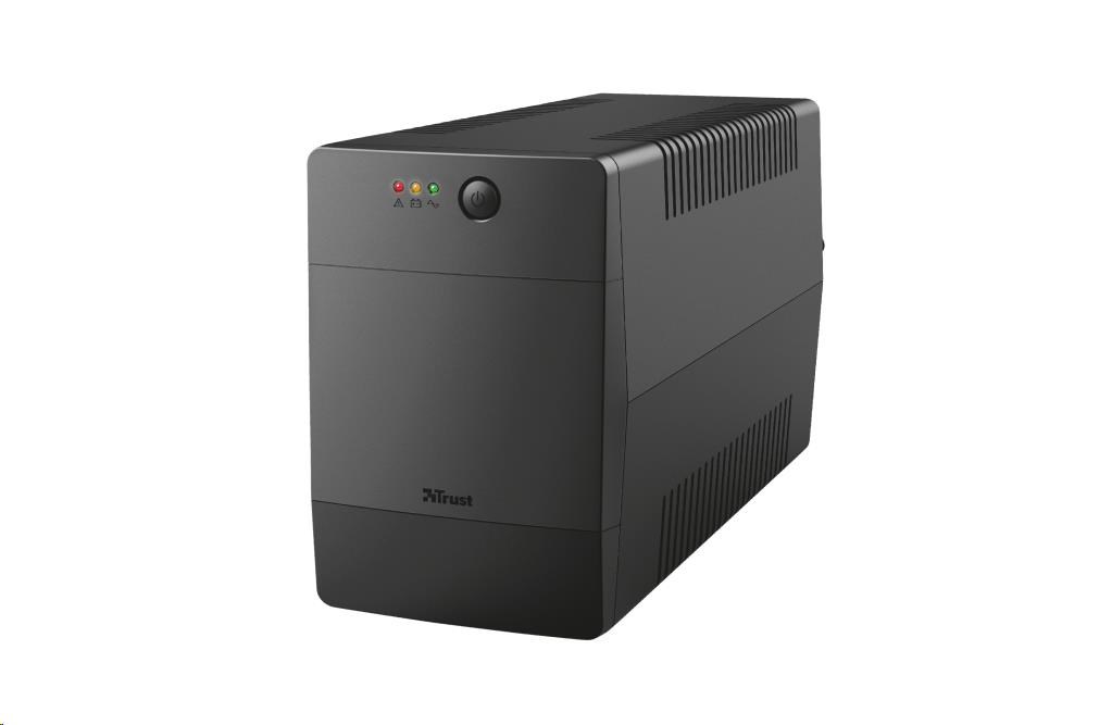 TRUST UPS Paxxon 1000VA UPS with 4 standard wall power outlets