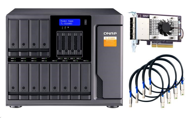 QNAP TL-D1600S rozšiřující jednotka QNAP NAS s QXP-1600eS (16xSATA,4xSFF-8088)