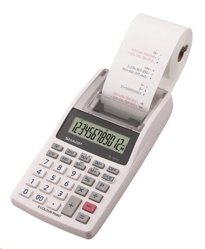 SHARP - Tiskový kalkulátor SH-EL1611V bez adaptéru