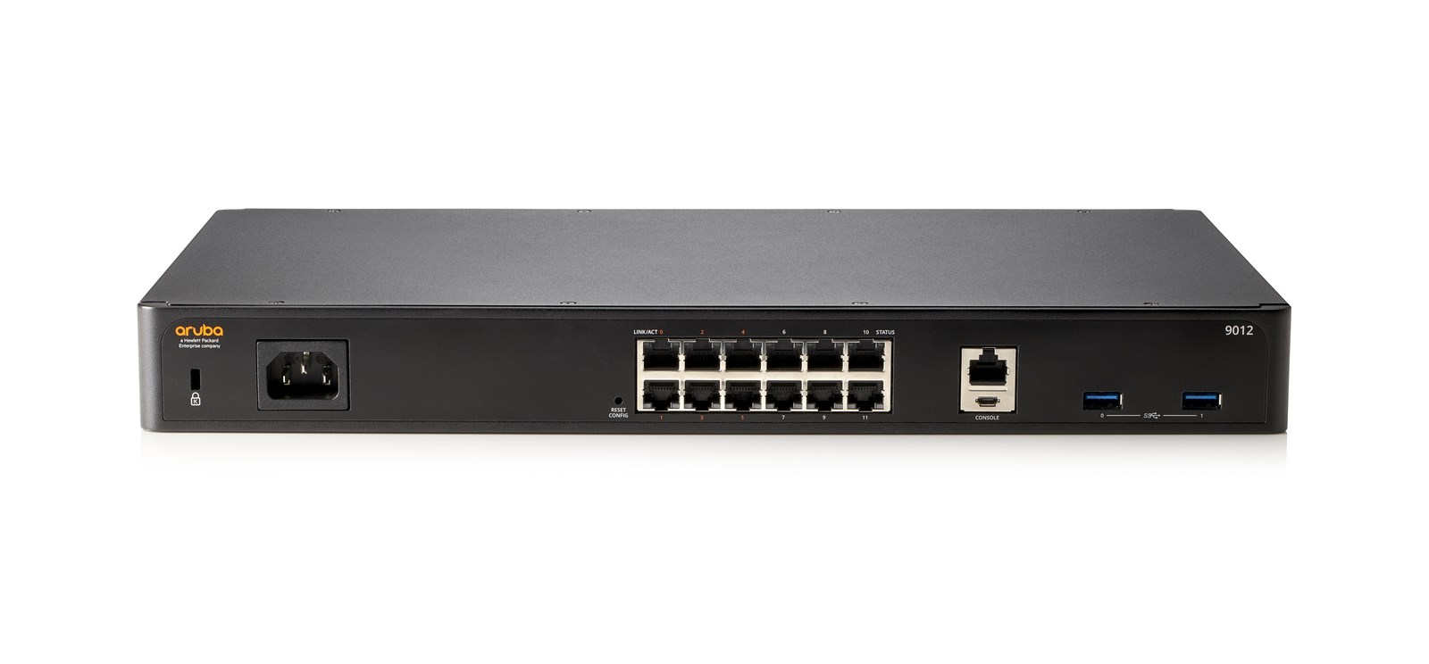 HPE Aruba Networking 9012 (RW) 12xGbE 6xPoE+ Branch 2K Clients - 32 APs Gateway