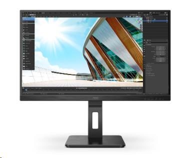 AOC MT IPS LCD WLED 27" Q27P2Q - IPS panel, 2560x1440, D-Sub, HDMI, DP, USB, repro, pivot