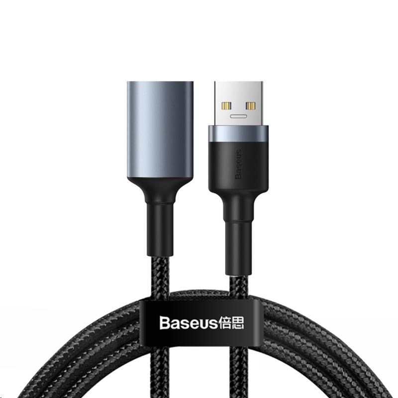 Baseus Cafule nabíjecí / datový kabel USB3.0 samec na USB3.0 samice 2A 1m, šedá