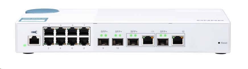 QNAP switch QSW-M408-2C (8xGbE,2xSFP+,2x10GbE/SFP+combo)