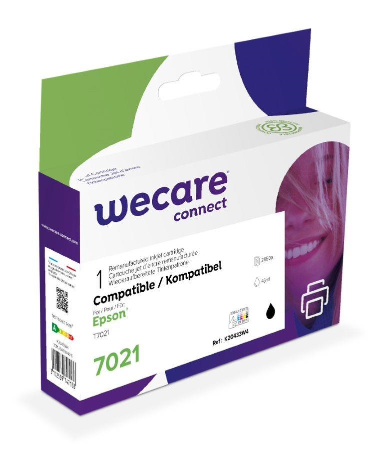 WECARE ARMOR cartridge pro EPSON Work Force 4015/4515, Black (T70214010) 46ml