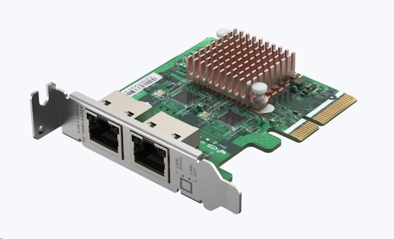 QNAP QXG-2G2T-I225 rozšiřující karta 2x 2,5GbE pro PC i NAS
