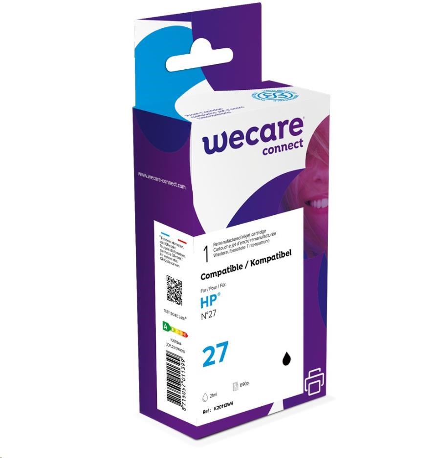 WECARE ARMOR cartridge pro HP DJ 3325/3420/3550/3650/3745/PSC 1215/1315/OfficeJet 4255  Black (C8727AE) 21ml, 495 str