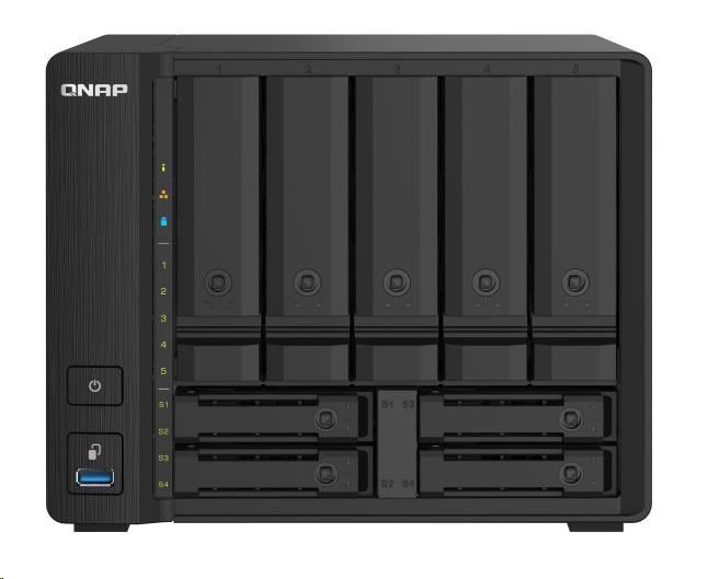 QNAP TS-932PX-4G (4C/Cortex-A57/1,7GHz/4GBRAM/9xSATA/2x2,5GbE/2xSFP+/3xUSB3.2)
