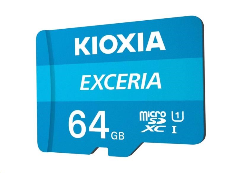 KIOXIA Exceria microSDXC card 64GB M203, UHS-I U1 Class 10