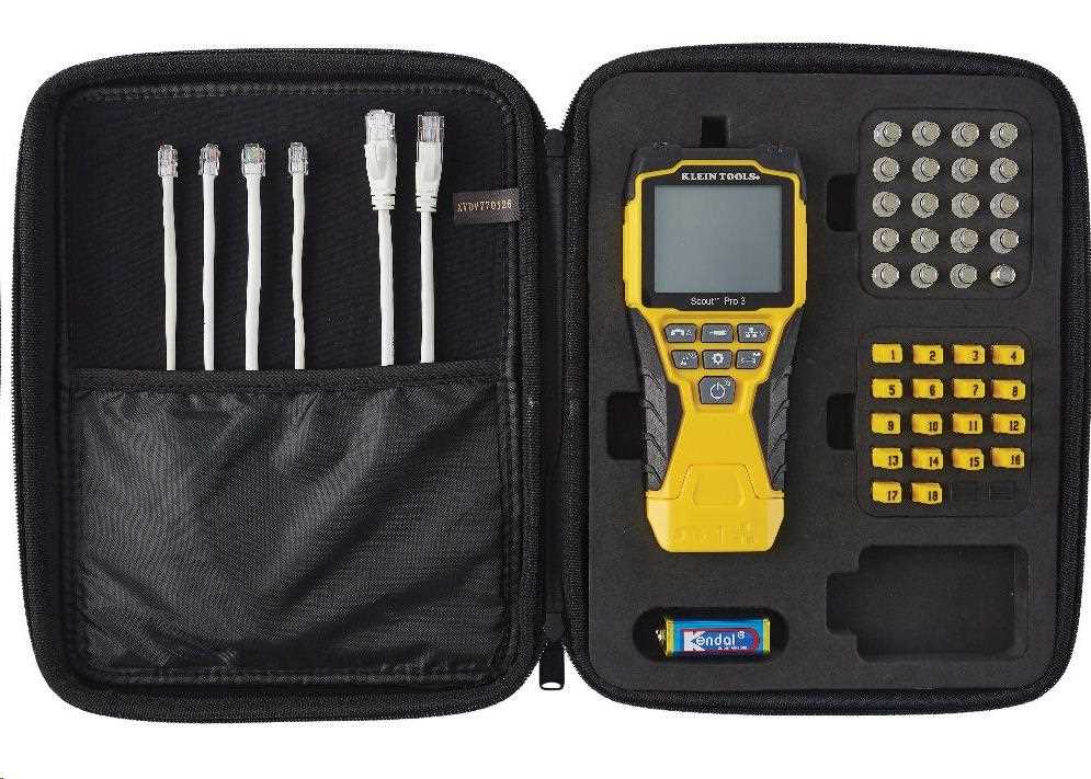 KLEIN TOOLS - VDV Scout® Pro 3 Tester Kit Locator (PoE) - 18x RJ45, 18x F-konektor