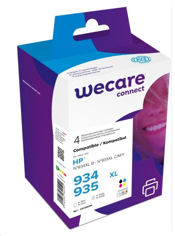 WECARE ARMOR cartridge 934XL, 935XL -OfficeJet 6812,6815,Officejet Pro 6230,6830,6835, černá/black+1C+1M+1Y, 1x45/3x12ml