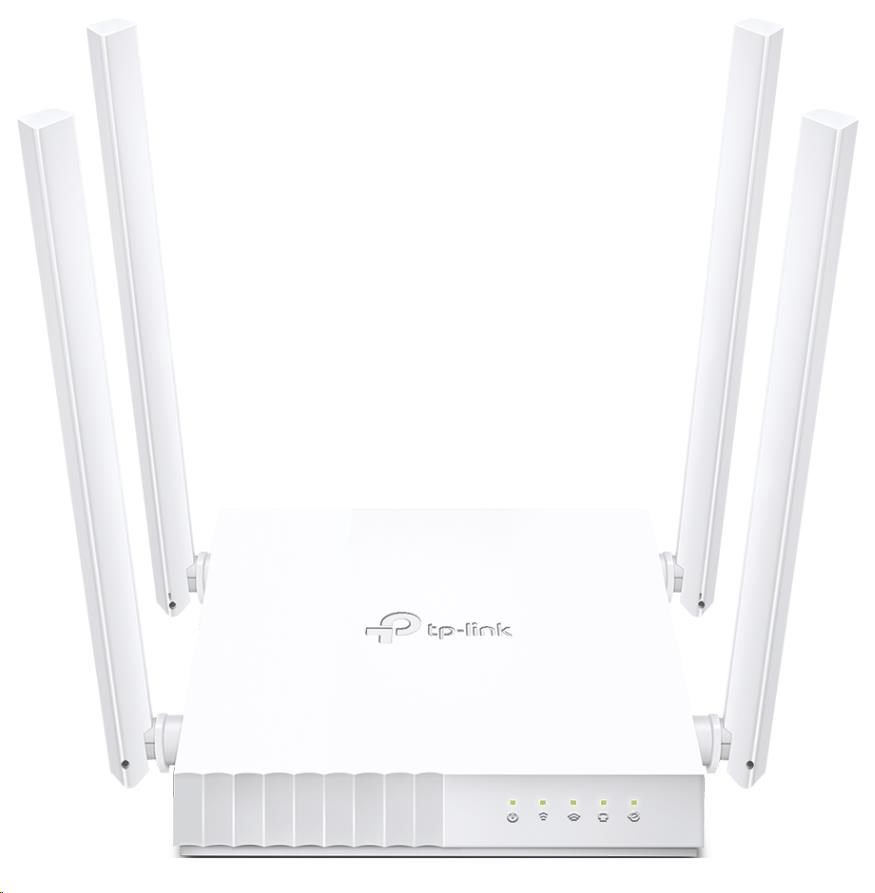 TP-Link Archer C24 WiFi5 router (AC750, 2,4GHz/5GHz, 4x100Mb/s LAN, 1x100Mb/s WAN)
