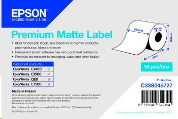 Epson label roll, normal paper