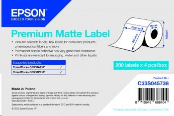 Epson label roll, normal paper, 210x297mm