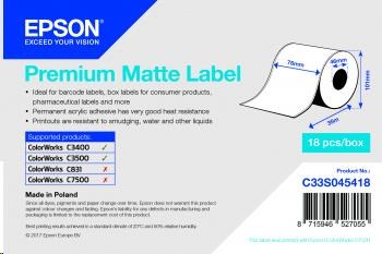 Epson label roll, normal paper, 76mm