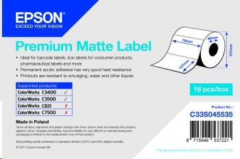 Epson label roll, normal paper, 76x127mm