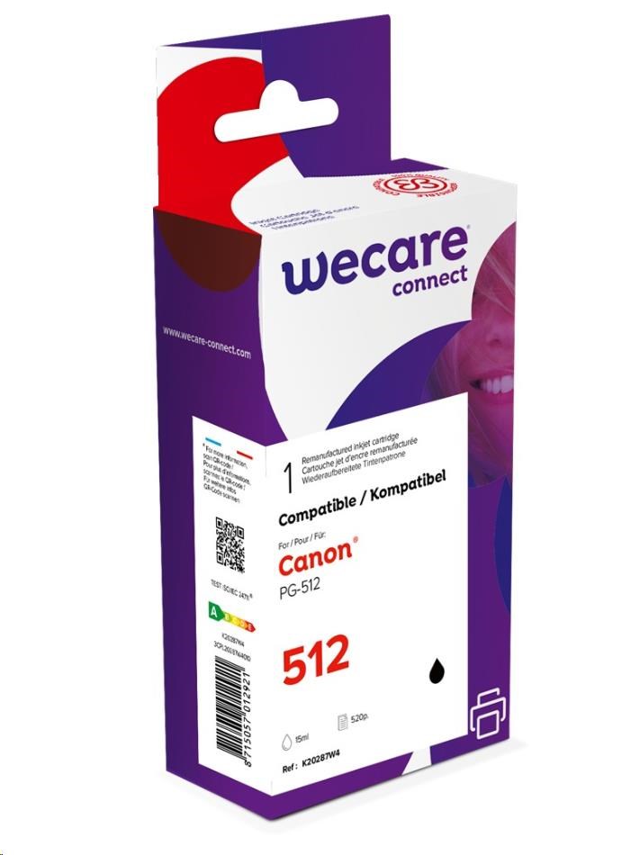 WECARE ARMOR cartridge pro CANON Pixma MP250, MP270 (PG512) black 15ml, 485 str