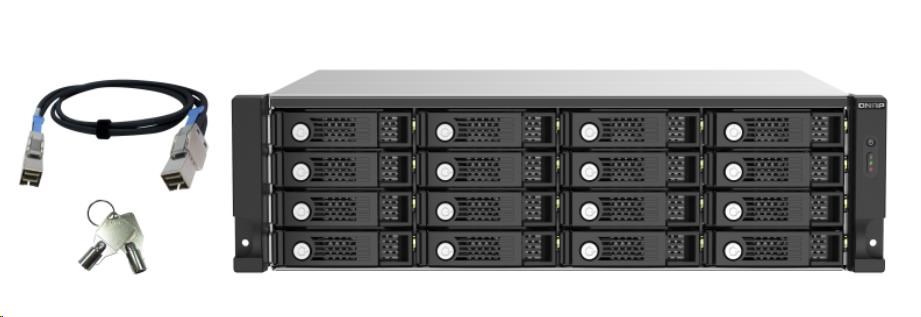 QNAP TL-R1620Sep-RP rozšiřující jednotka QNAP NAS (16xSAS/SATA,4xSFF-8644,RP)