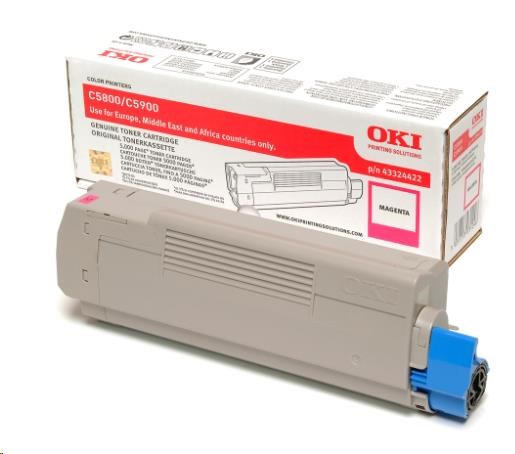 Oki Toner Magenta do C5800/C5900/C5550 MFP (5 000 stránek)