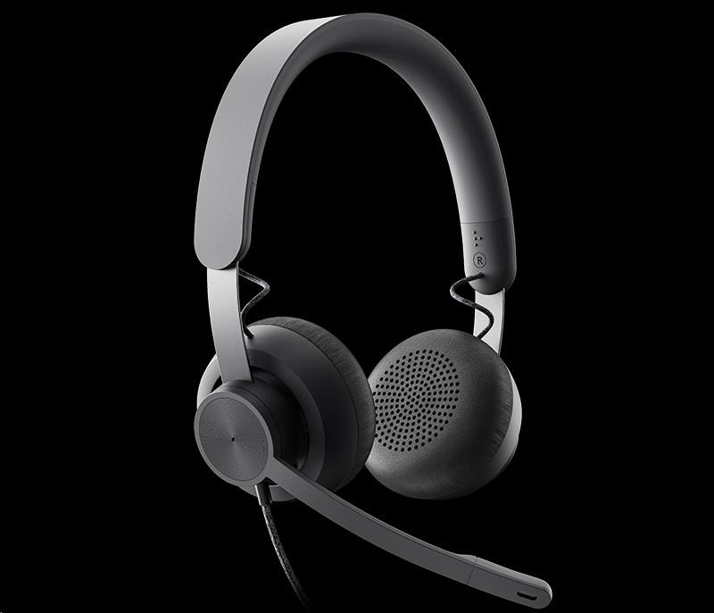 Logitech sluchátka s mikrofonem Zone Wired Headset Graphite - EMEA