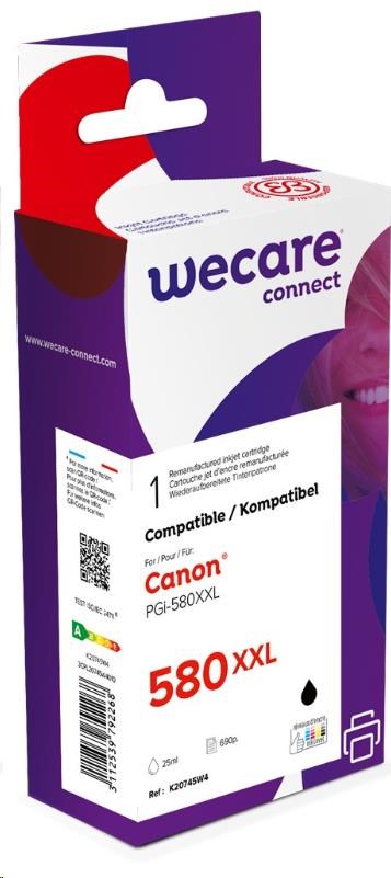 WECARE ARMOR cartridge pro CANON PIXMA TR7550,TR8550,TS6150,TS8150, TS6150(K20745W4), černá, 26ml, 600p