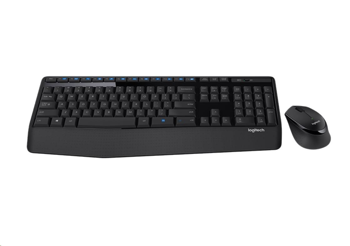 Logitech sada Wireless Combo MK345, bezdrátová klávesnice + myš, US INT'L, 2.4GHZ, INTNL